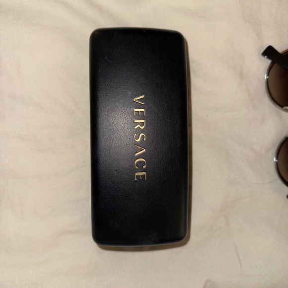 Versace Women\'s Sunglasses in Black with Gold Details main image 6